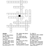 The Christian Calender Crossword   Wordmint Within Period Leading Up To Christmas Crossword Clue