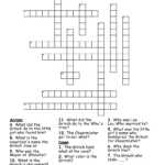 The Grinch'S Puzzle Crossword   Wordmint Regarding How The Grinch Stole Christmas Crossword Puzzle Answer Key