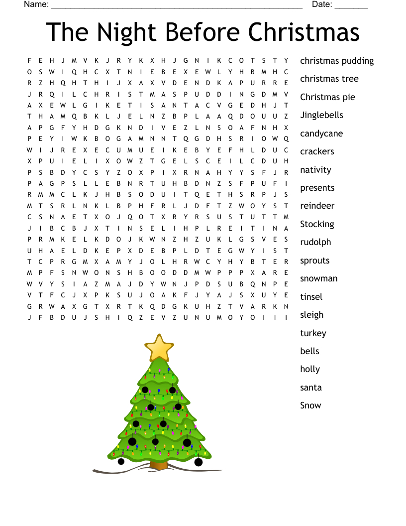 the night before christmas word search wordmint throughout the night before christmas crossword clue The Night Before Christmas Word Search - Wordmint throughout The Night Before Christmas Crossword Clue