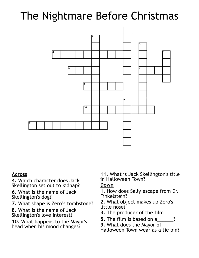 the nightmare before christmas crossword wordmint for halloween town leader in the nightmare before christmas crossword The Nightmare Before Christmas Crossword - Wordmint for Halloween Town Leader In The Nightmare Before Christmas Crossword