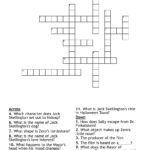 The Nightmare Before Christmas Crossword   Wordmint Throughout Nightmare Before Christmas Crossword Puzzle