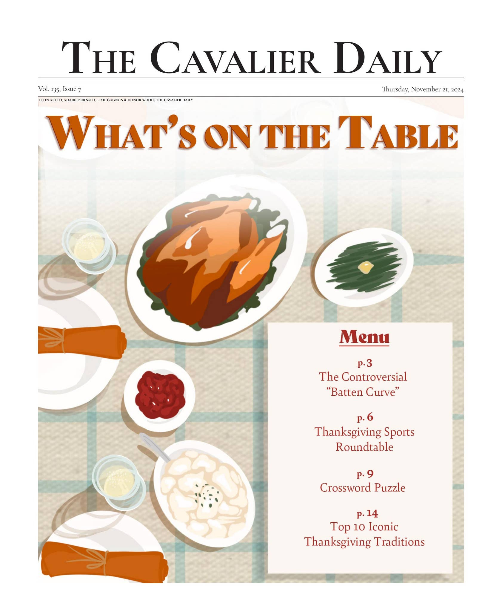 thursday november 21 2024the cavalier daily issuu intended for christmas dinner centerpiece crossword clue 3 letters Thursday, November 21, 2024The Cavalier Daily - Issuu intended for Christmas Dinner Centerpiece Crossword Clue 3 Letters