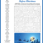Twas The Night Before Christmas Word Search Pertaining To Twas The Night Before Christmas Crossword Puzzle