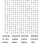 Twas The Night Before Christmas Word Search   Wordmint Inside Twas The Night Before Christmas Crossword