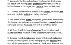 Victorian Vocabulary Worksheet: A Christmas Carol within Clerk in a Christmas Carol Crossword