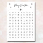Voucher For Christmas Christmas Puzzle Personalizable Voucher Christmas  Gift Printable Pdf Puzzle Crossword Puzzle Diy Template For Hiding The Christmas Tradition In Norway Crossword