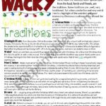 Wacky Christmas Traditions( Reading+Writing,Answer Key Is Included With Hiding The Christmas Tradition In Norway Crossword