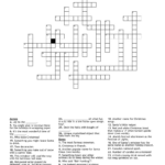 Winter Holiday Crossword Puzzle   Wordmint For Christmas Holiday Crossword Puzzle