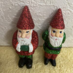 Wooden Carvings Christmas, Santa Clause, Elves | Ebay For Carved Figurine Popular Around Christmas Crossword
