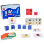 Wooden Crossword Puzzle Blocks Game Word Spelling Cubes Toys Word Intended For Christmas Tide For Life'S Building Blocks Crossword Clue