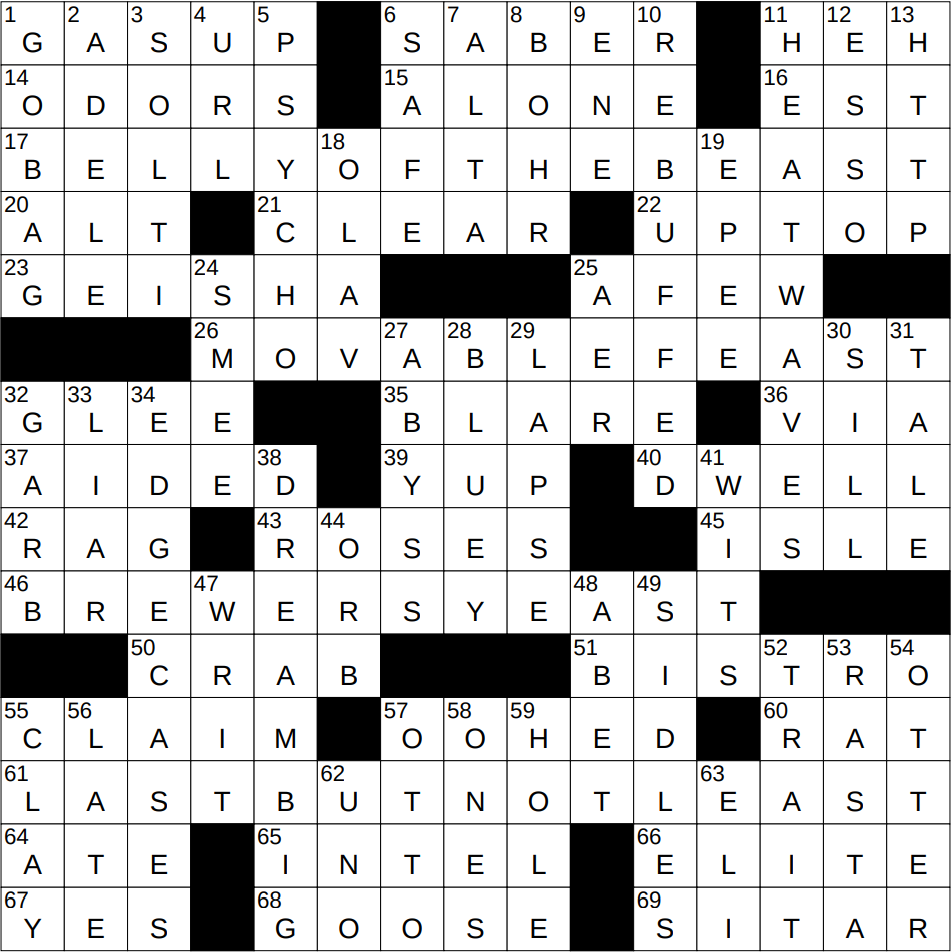 0609 25 Ny Times Crossword 9 Jun 25 Monday