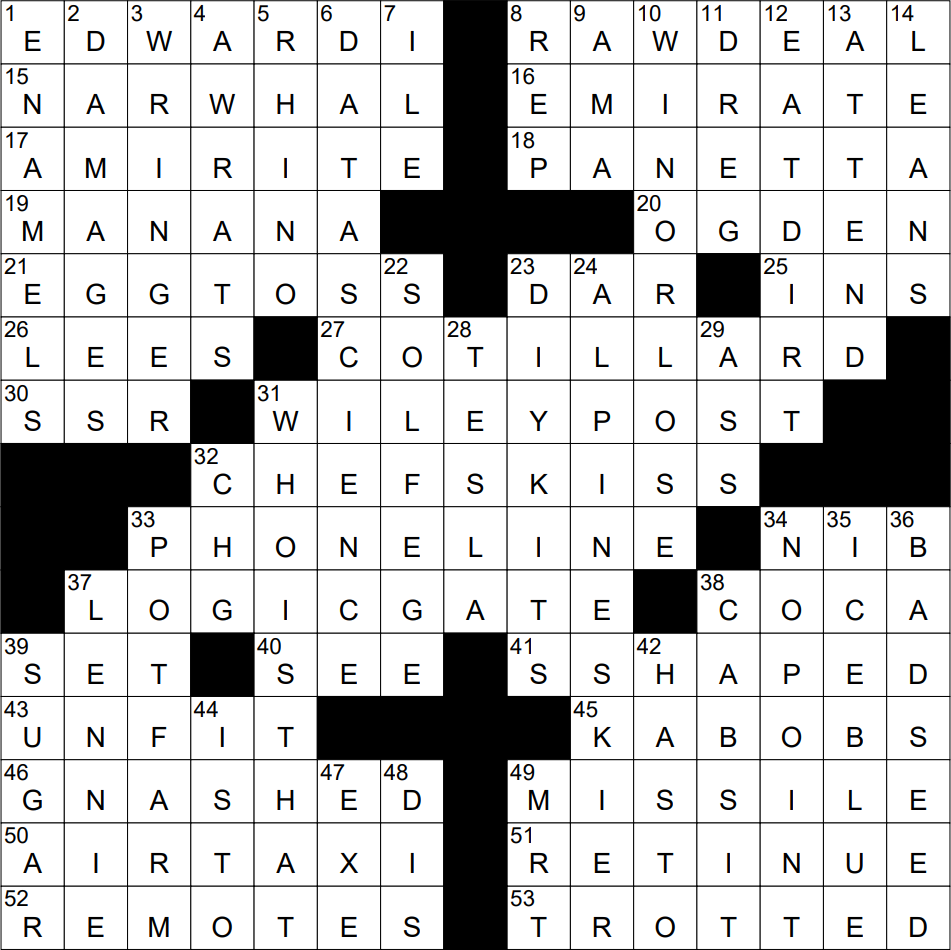 0723 22 Ny Times Crossword 23 Jul 22 Saturday