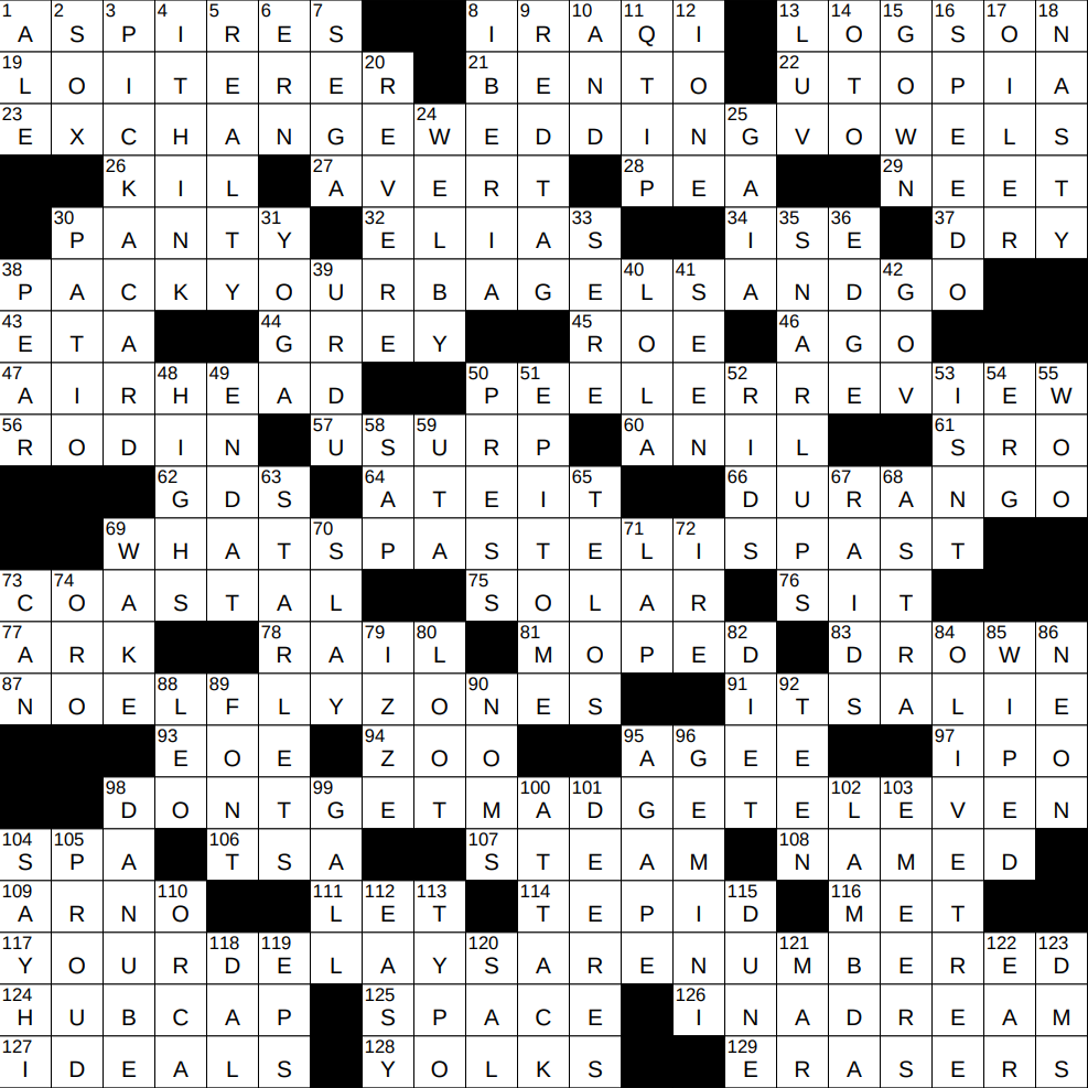 0811 24 Ny Times Crossword 11 Aug 24 Sunday