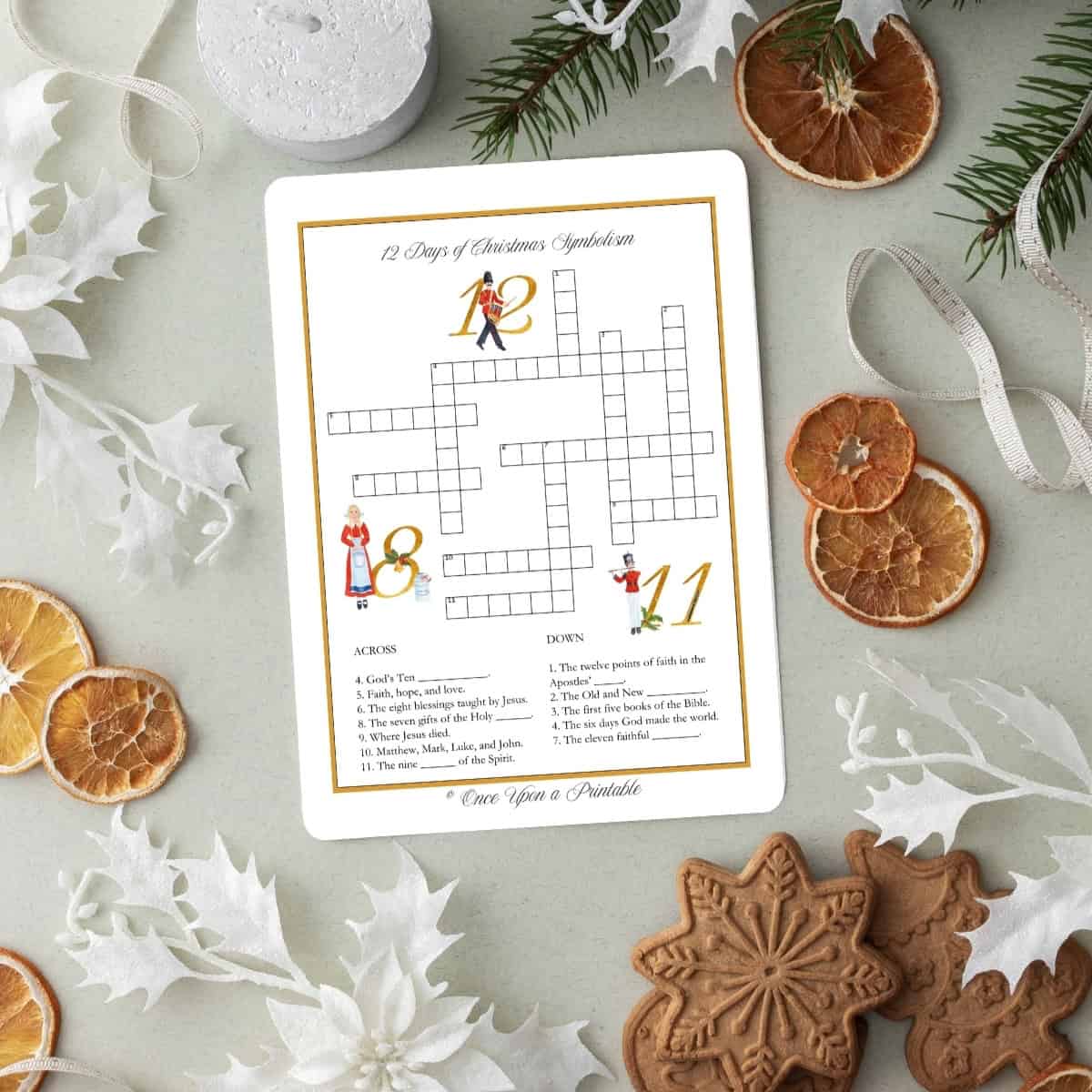 12 Days Of Christmas Crossword Puzzles