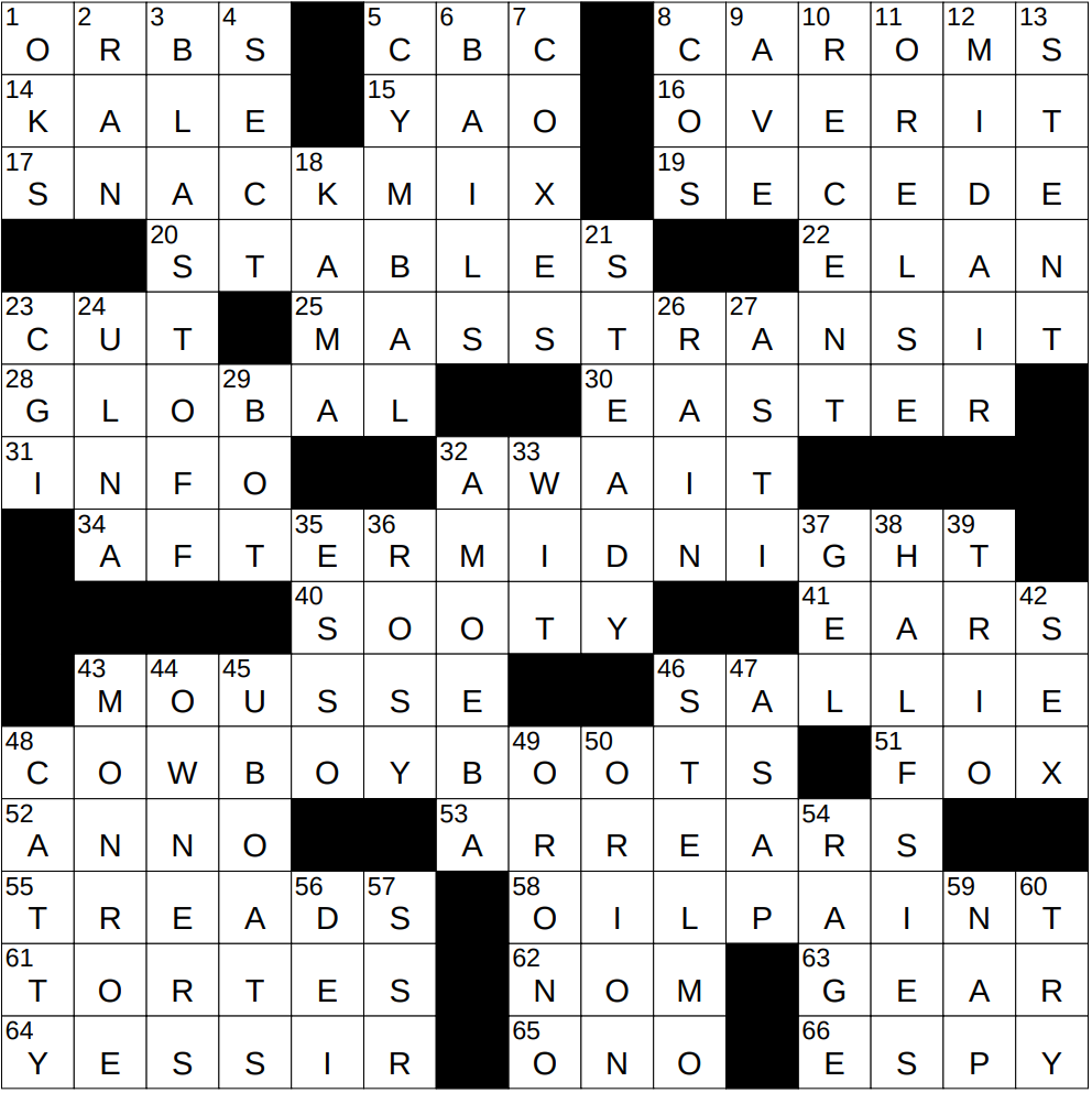 1223 24 Ny Times Crossword 23 Dec 24 Monday