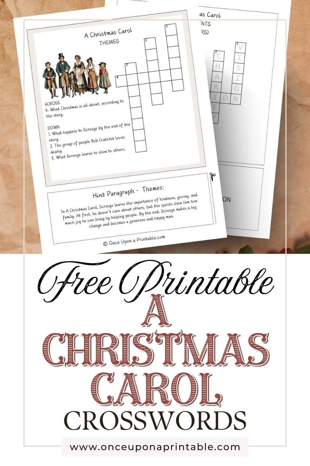 A Christmas Carol Crossword Puzzles