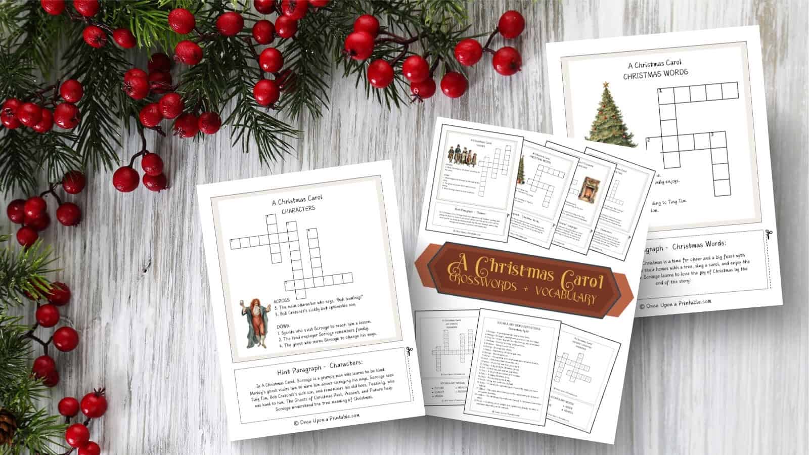 christmas carol meanie crossword