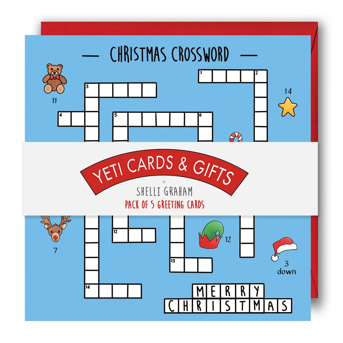 Activity Christmas Card Christmas Crossword 1