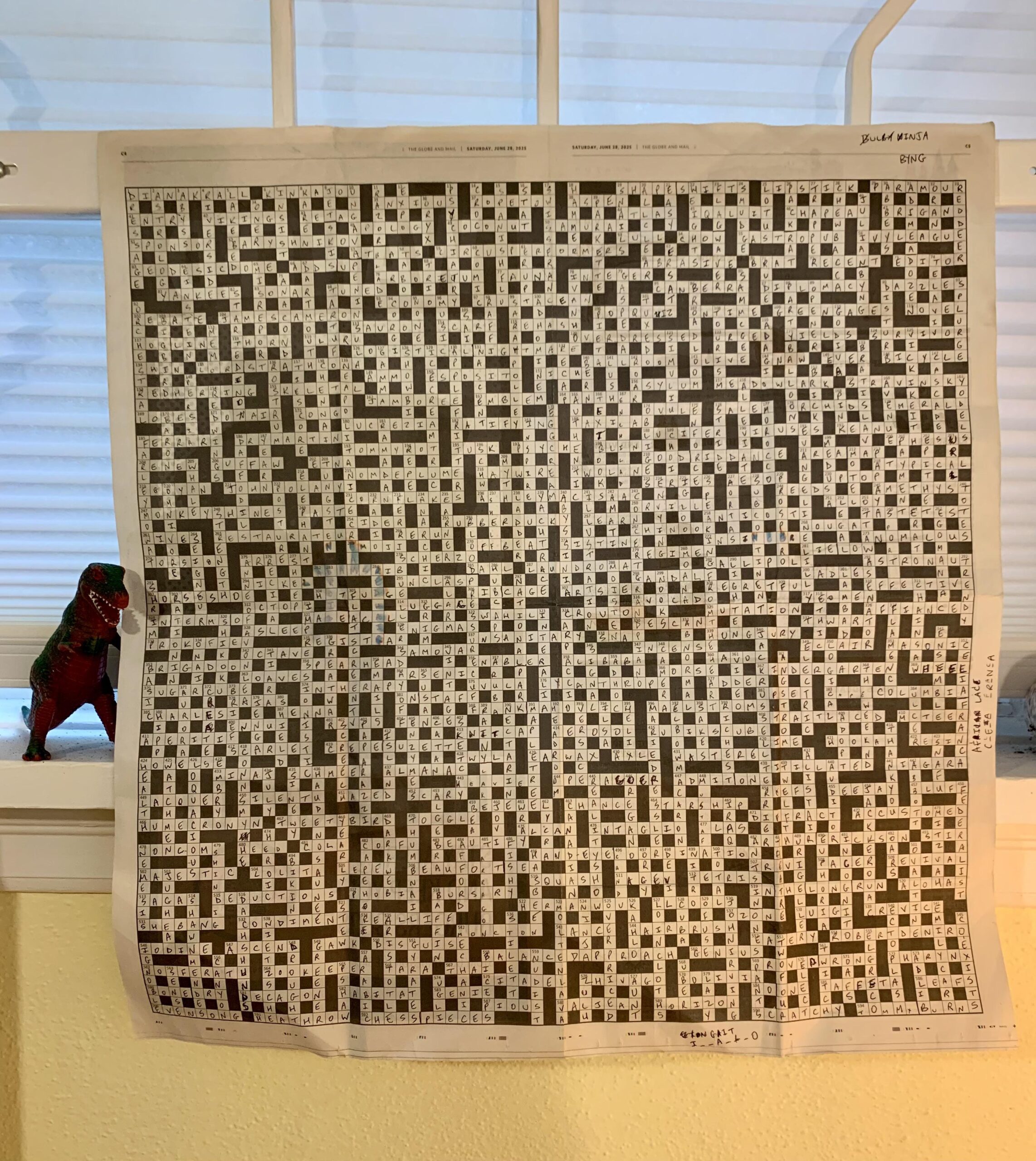 Another July Another Giant Canada Day Crossword