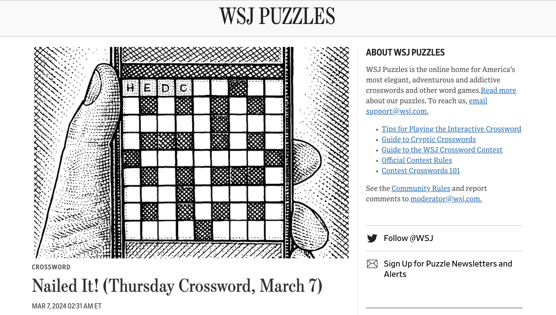 Best Newspaper Crosswords