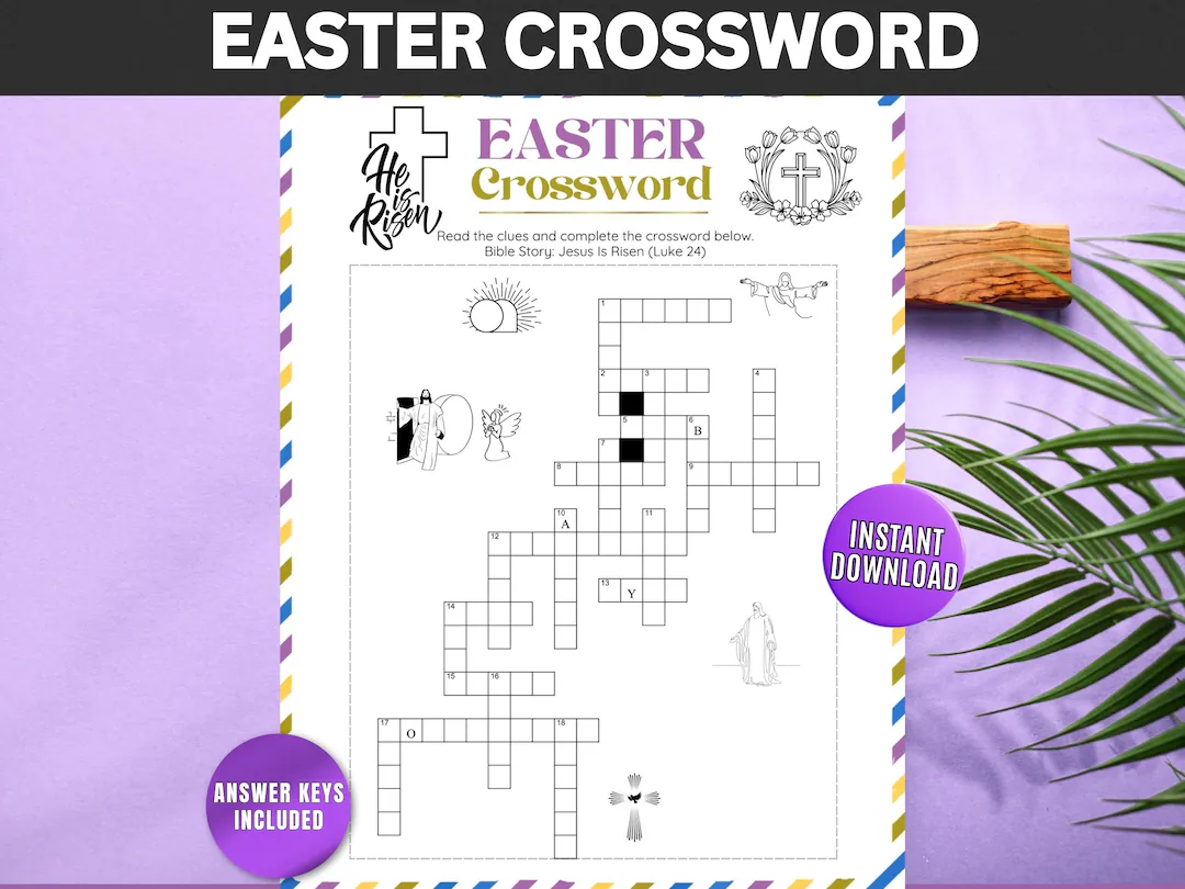 easter story crossword puzzles easter story crossword puzzles
