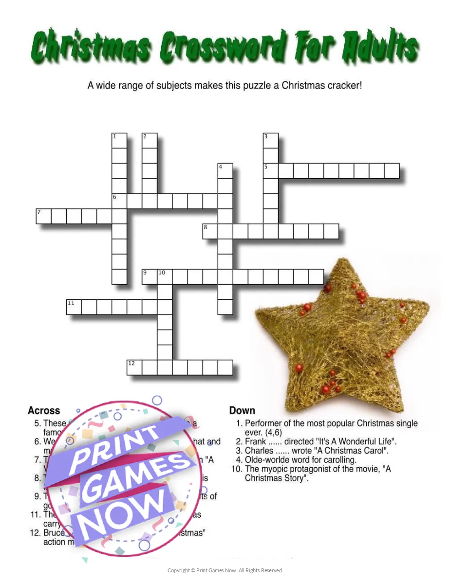 Christmas Christmas Crossword Word Search Mazes
