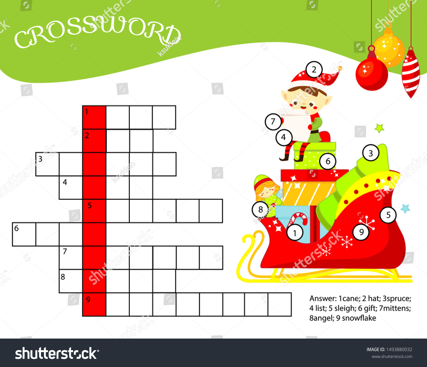 christmas elf crossword answers