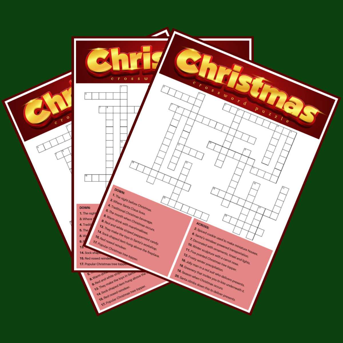 Christmas Crossword Puzzle Christmas Crossword Puzzle