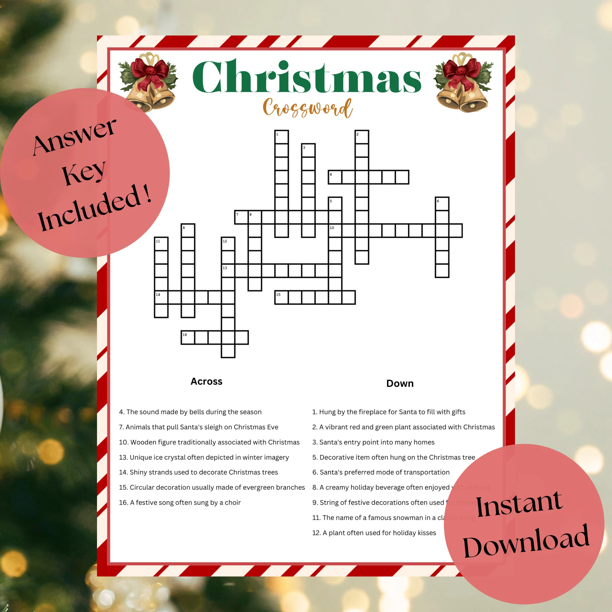 christmas season crossword clue 4 letters