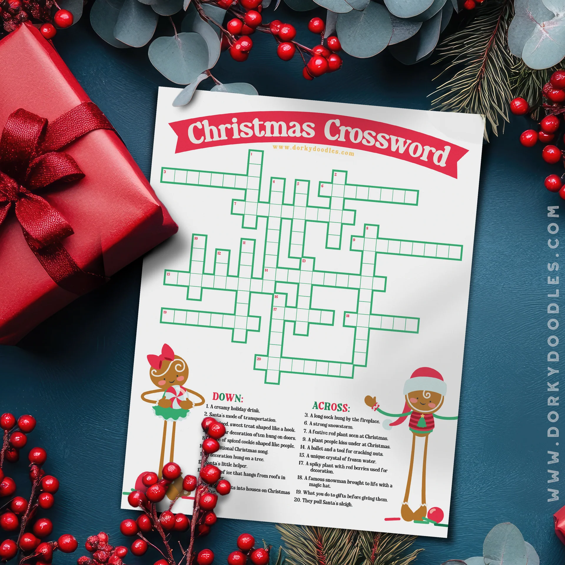 Christmas Crossword Puzzle To Print And Enjoy Free Printable
