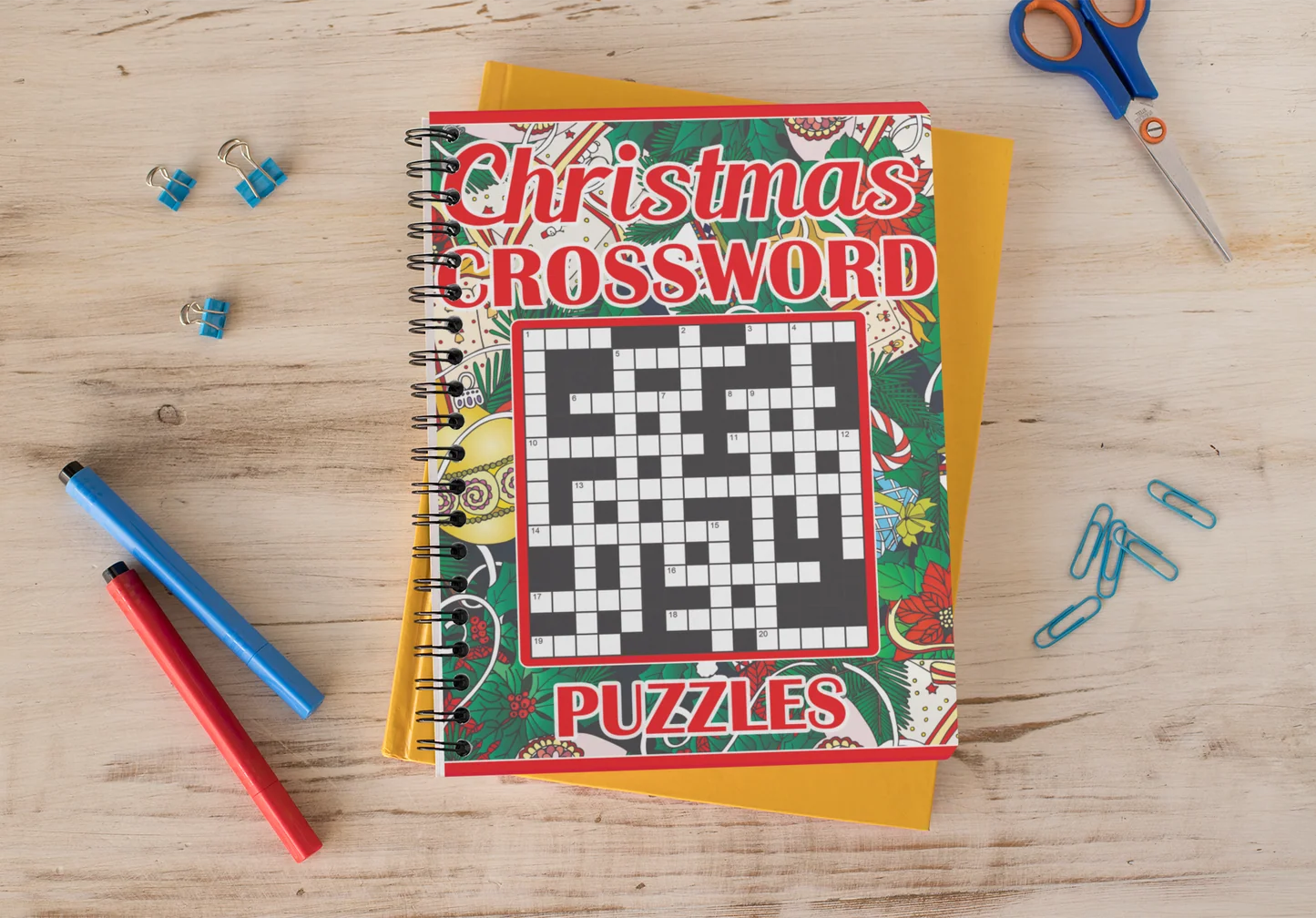 christmas crossword puzzle book