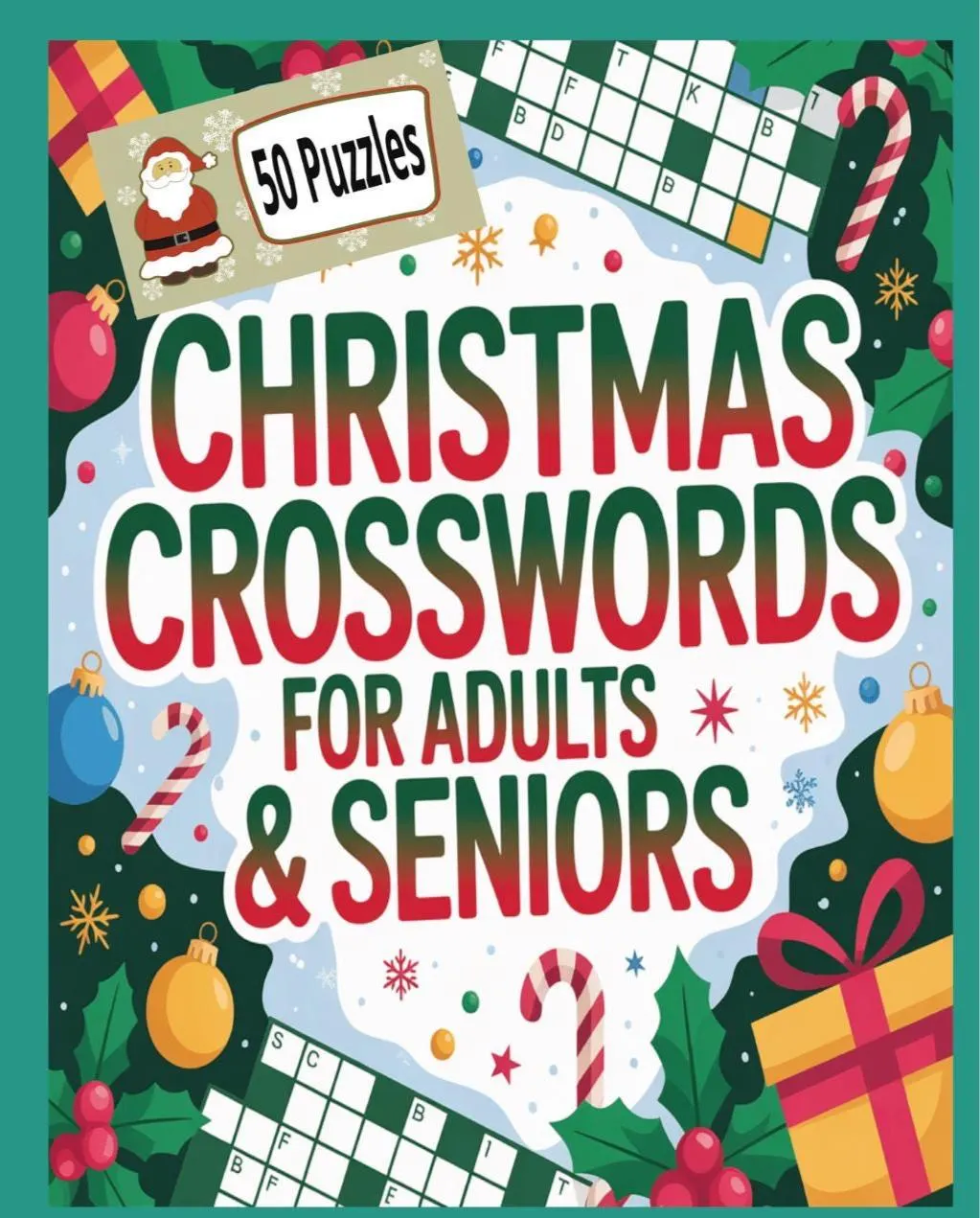 Christmas Crosswords For Adults Seniors