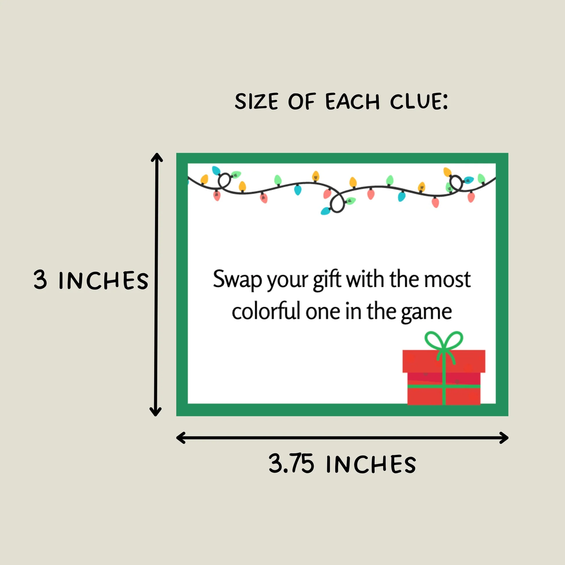 Christmas Gift Exchange Game Printable 30744