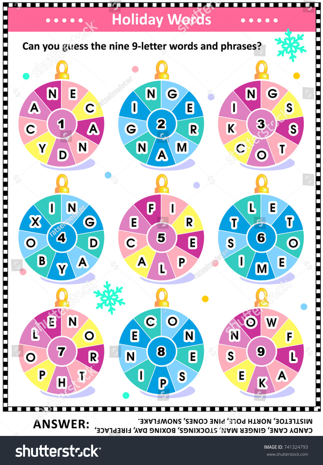 words on a christmas card crossword 9 letters