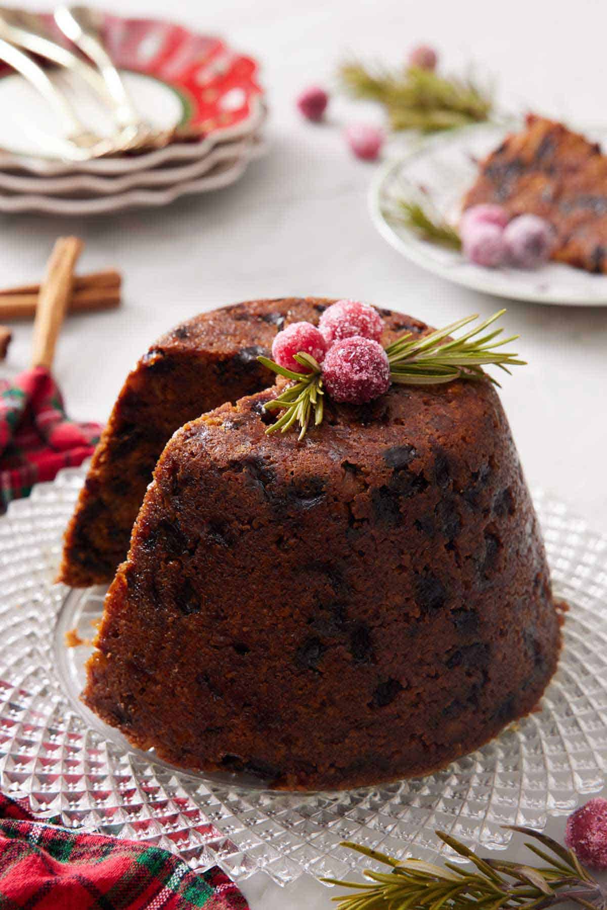 christmas pudding crossword clue