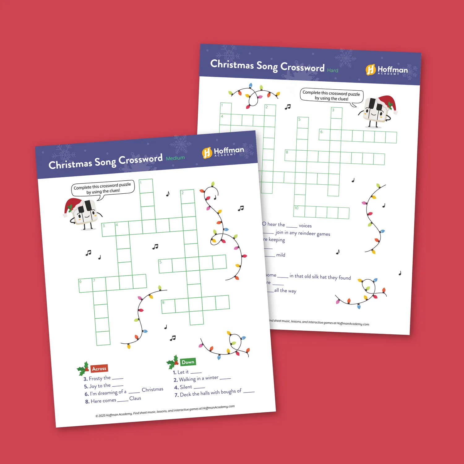 Christmas Song Crossword