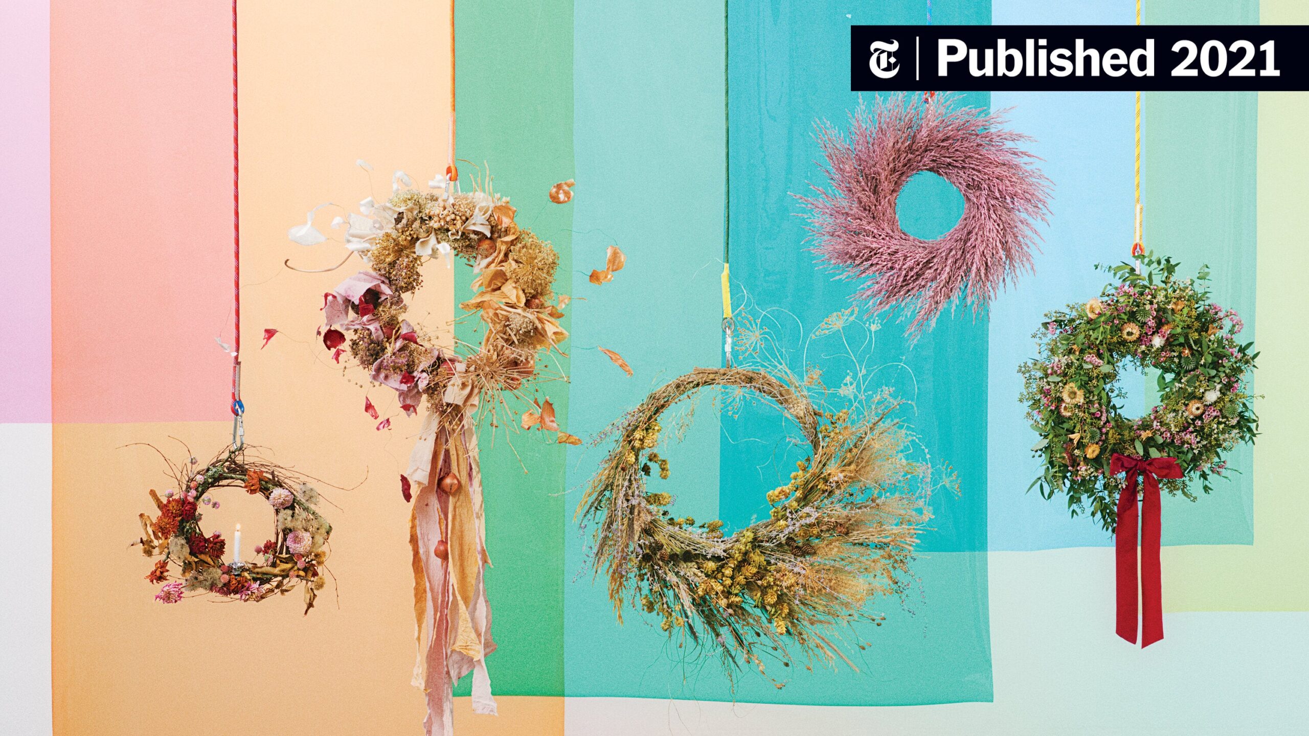 christmas wreath material daily crossword