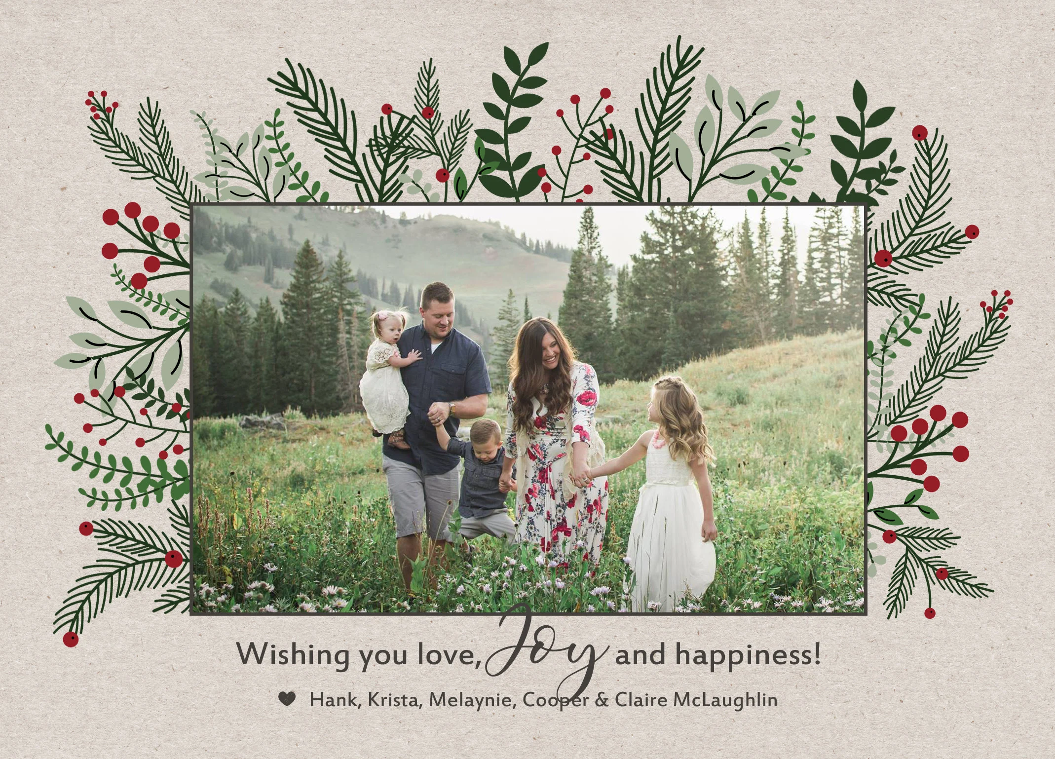 Crossword Puzzle Christmas Card