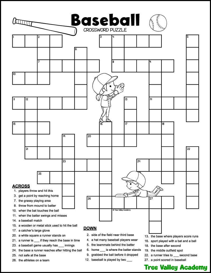 Crossword Puzzles For Kids