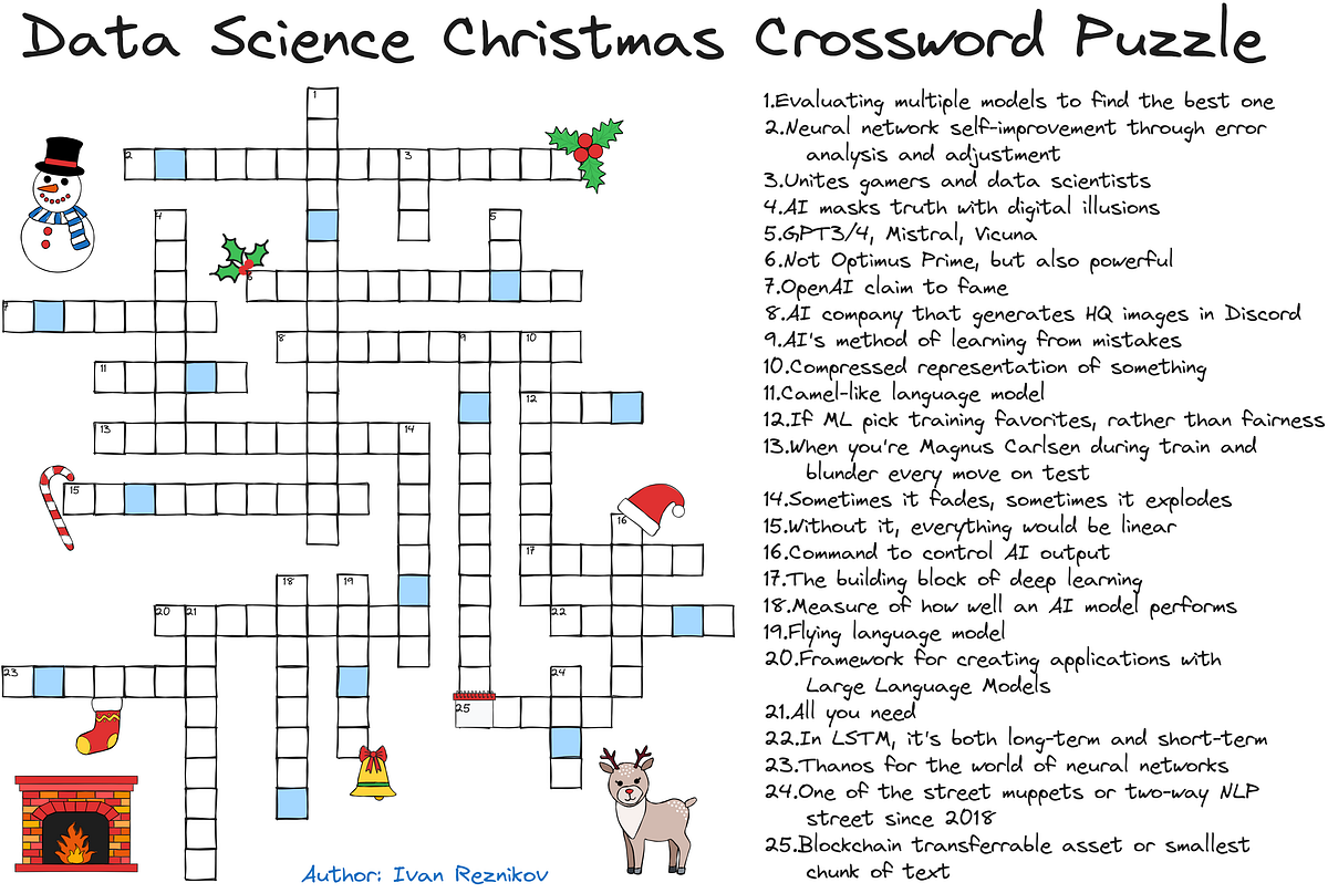 Data Science Christmas Crossword Puzzle 327dec18cfab