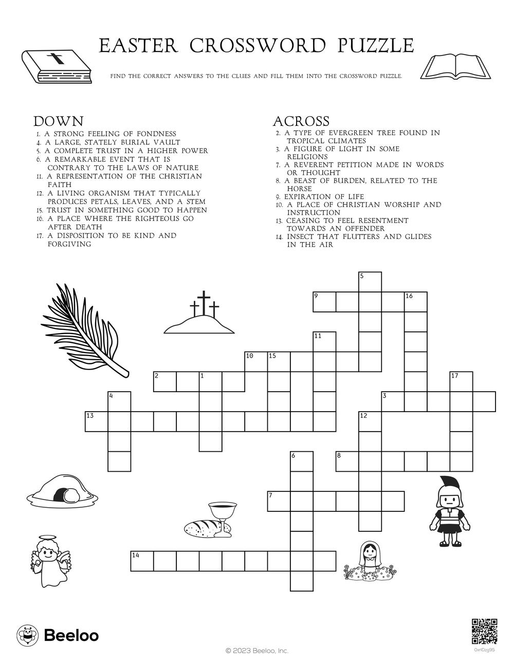 easter lead in crossword puzzles clue