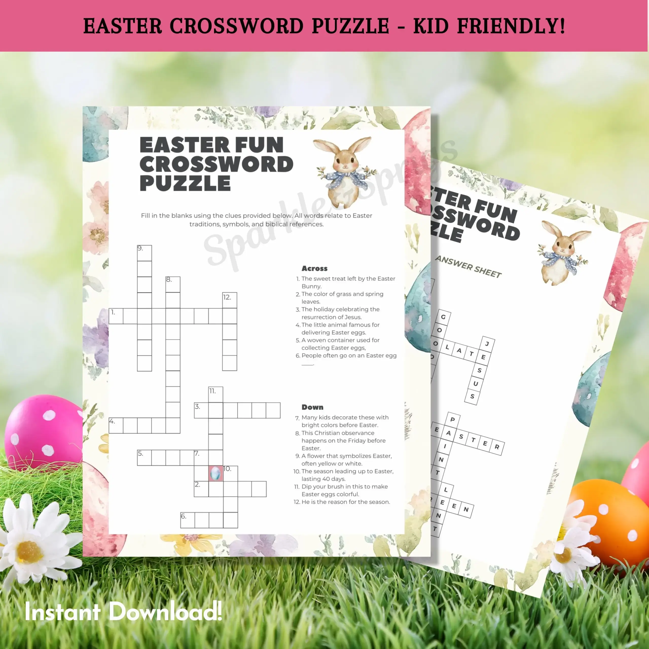 Easter Crossword Puzzle Easter Crossword Puzzle