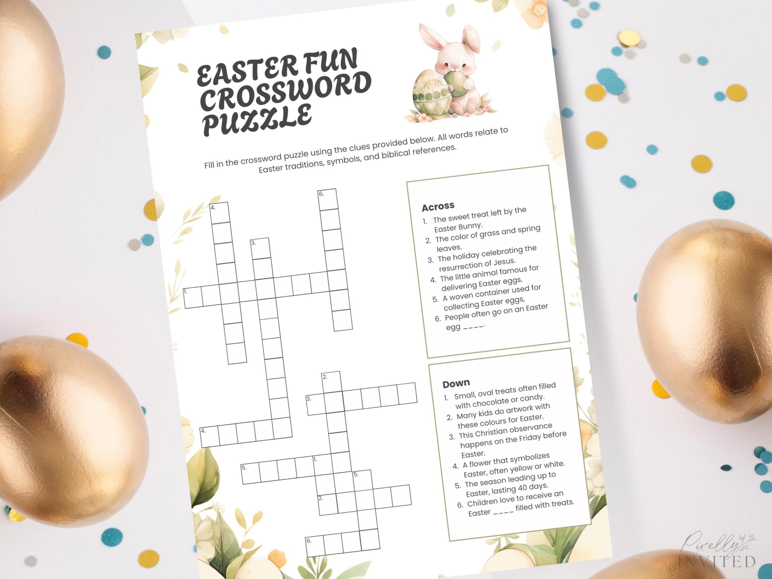 easter holiday crossword puzzles