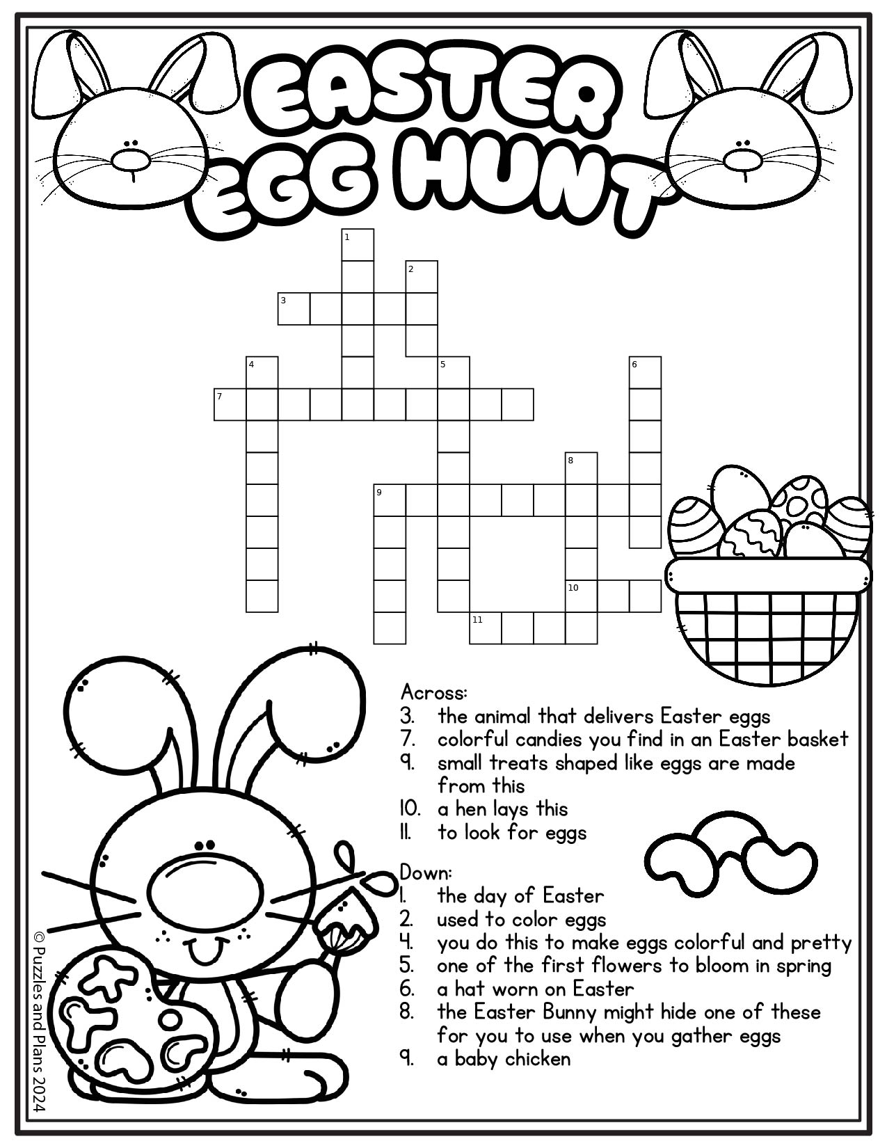 Easter Egg Hunt Crossword