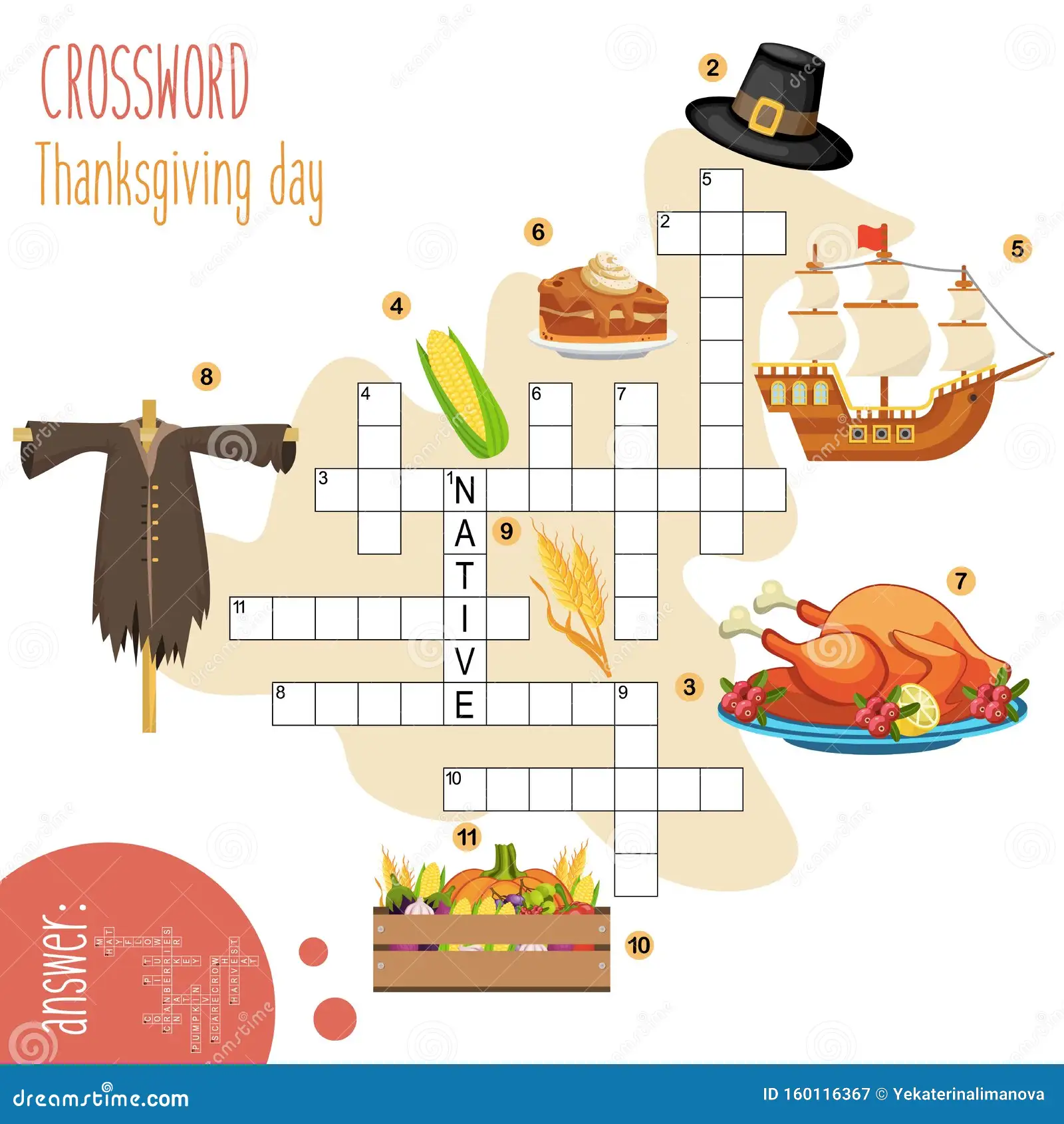 easy thanksgiving crossword puzzles easy thanksgiving crossword puzzles