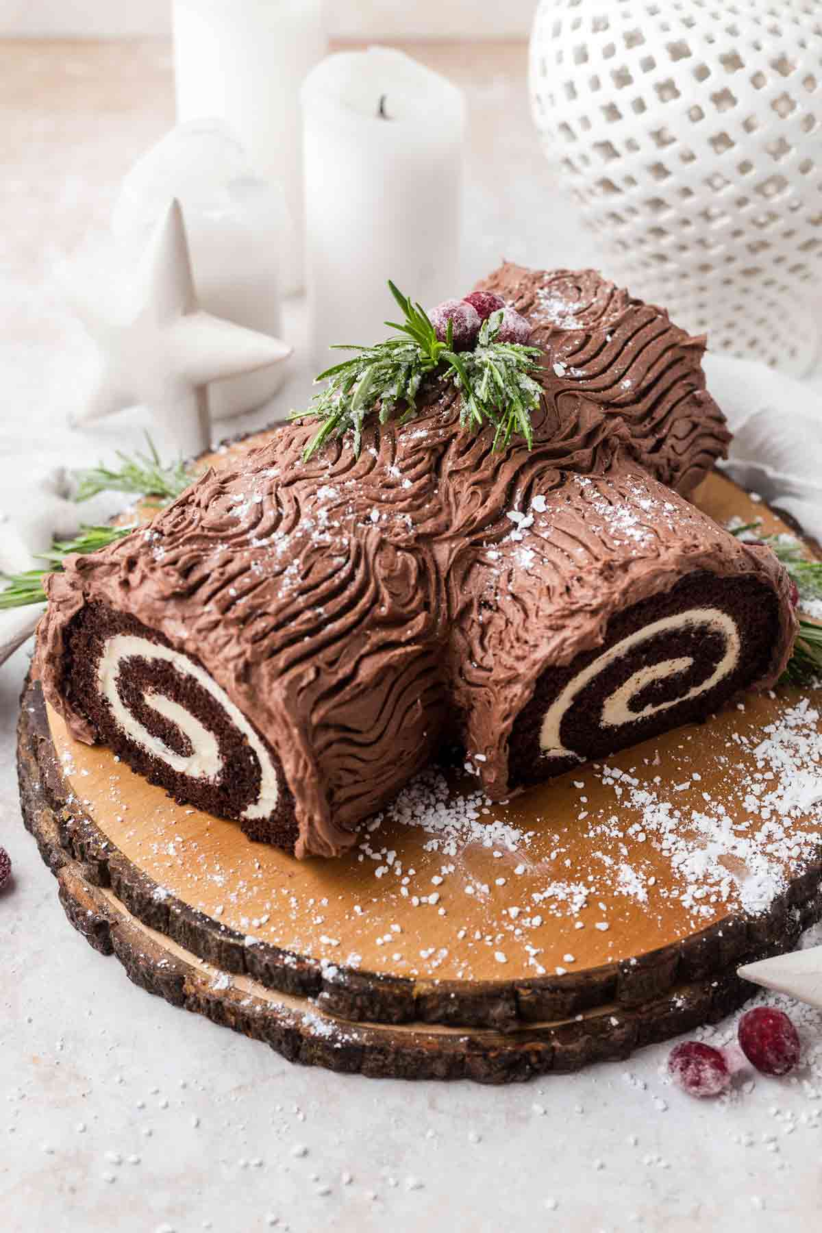 yule christmas dessert crossword clue