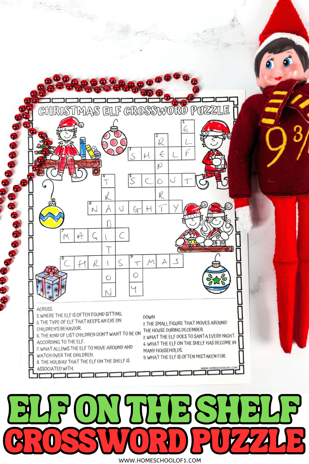 Elf Crossword Printable
