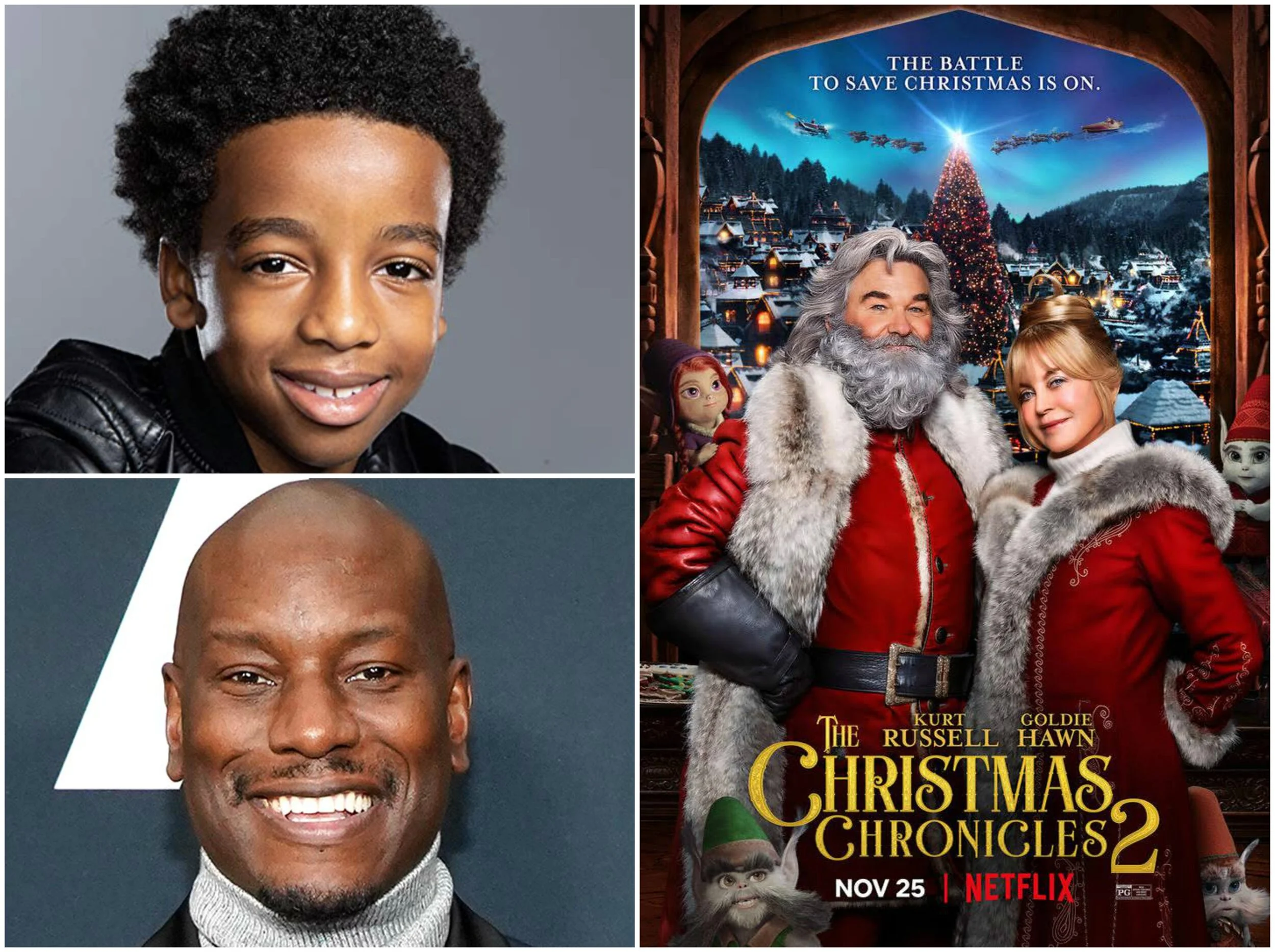 Exclusive Jahzir Bruno Tyrese Gibson Talk The Christmas Chronicles 2 Sequel