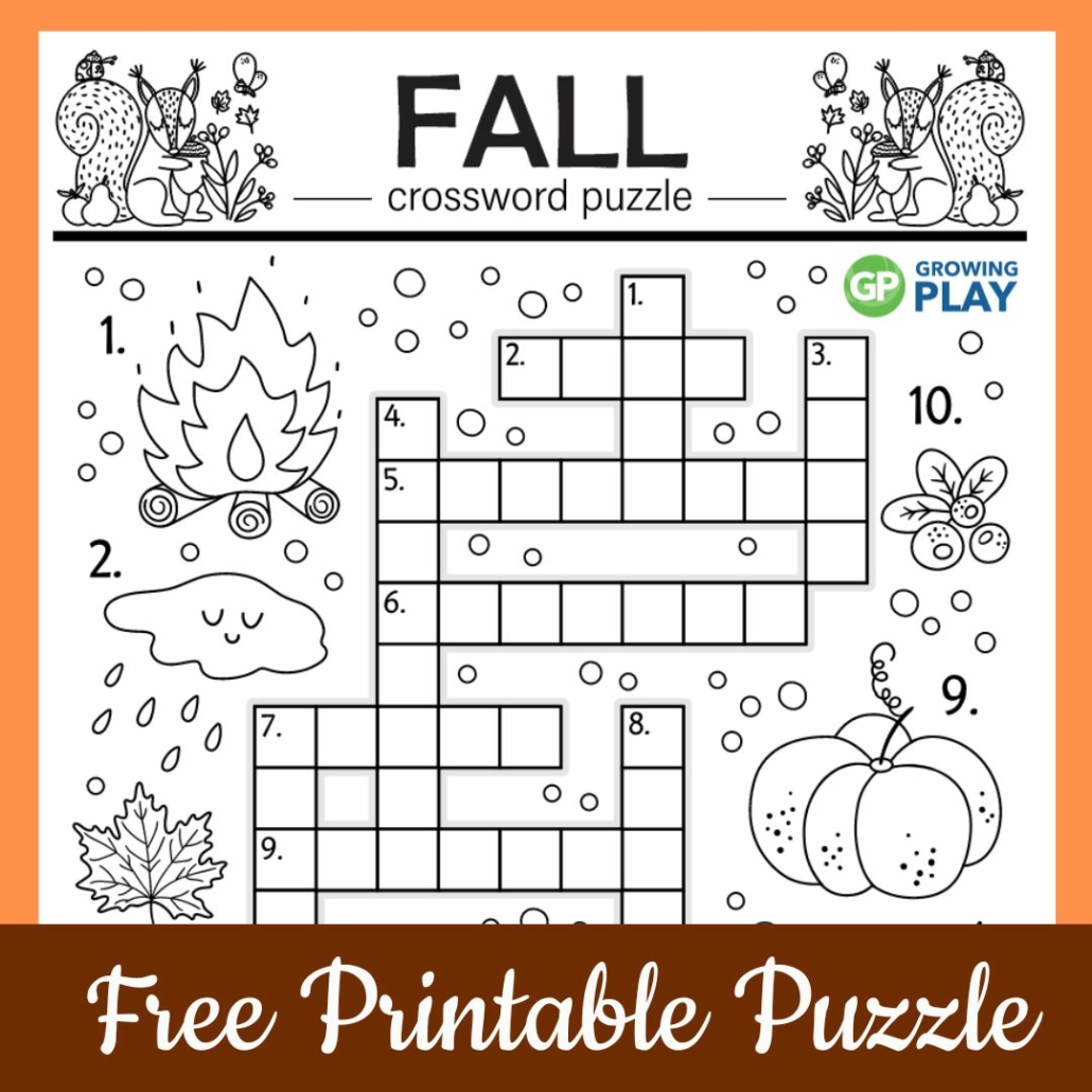 Fall Crossword Puzzle 2