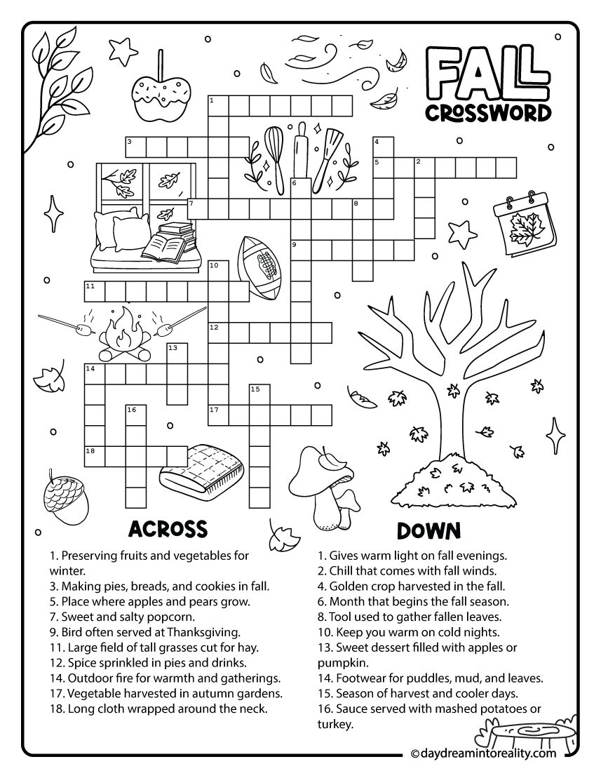 Fall Crosswords